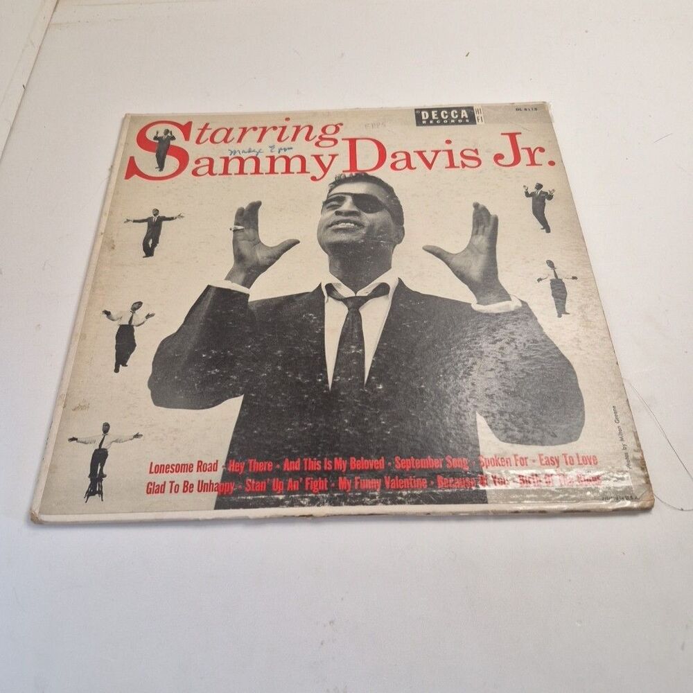 DECCA 12 inch EP STARRING SAMMY DAVIS Jr. PART 1 Eye Patch Cover 33 rpm 1950s
